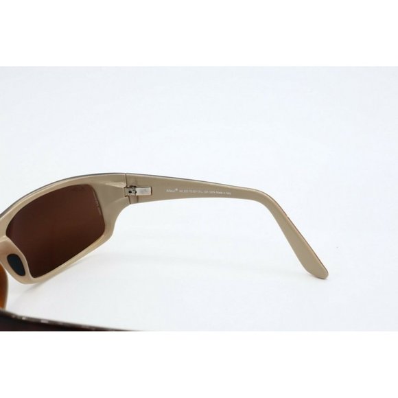 Maui Jim Peahi MJ 202-70 Wrap Brown Sunglasses Polarized Brown Lenses 65mm - Picture 4 of 6